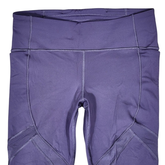 Lululemon On Pace 21" Cropped Legging Size 8 Purple - Picture 8 of 11